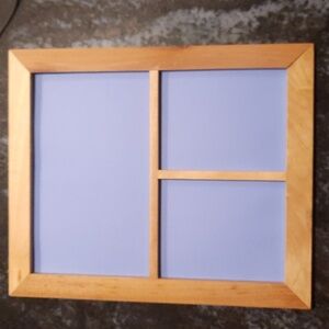 Wooden Frame with 3 Picture Slots
